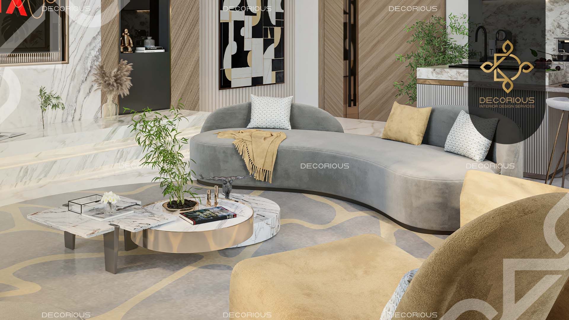 أفكار ديكورات صالات حديثة في دبي