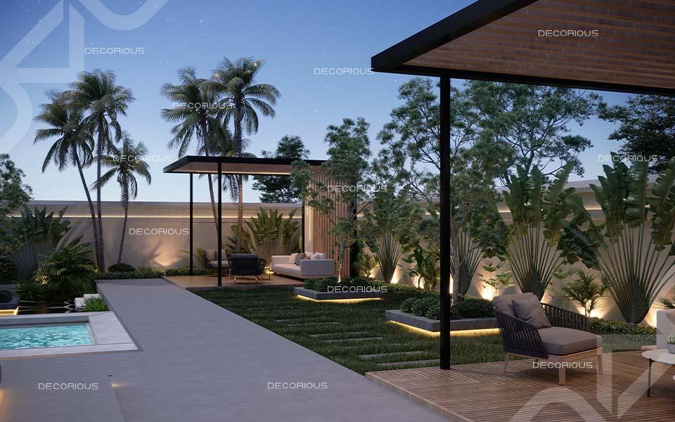 Villa Landscape Design  Work
