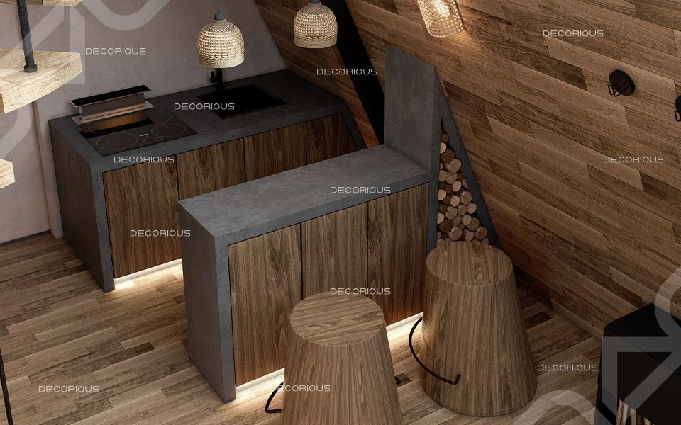 Cabin House Interior Design Work